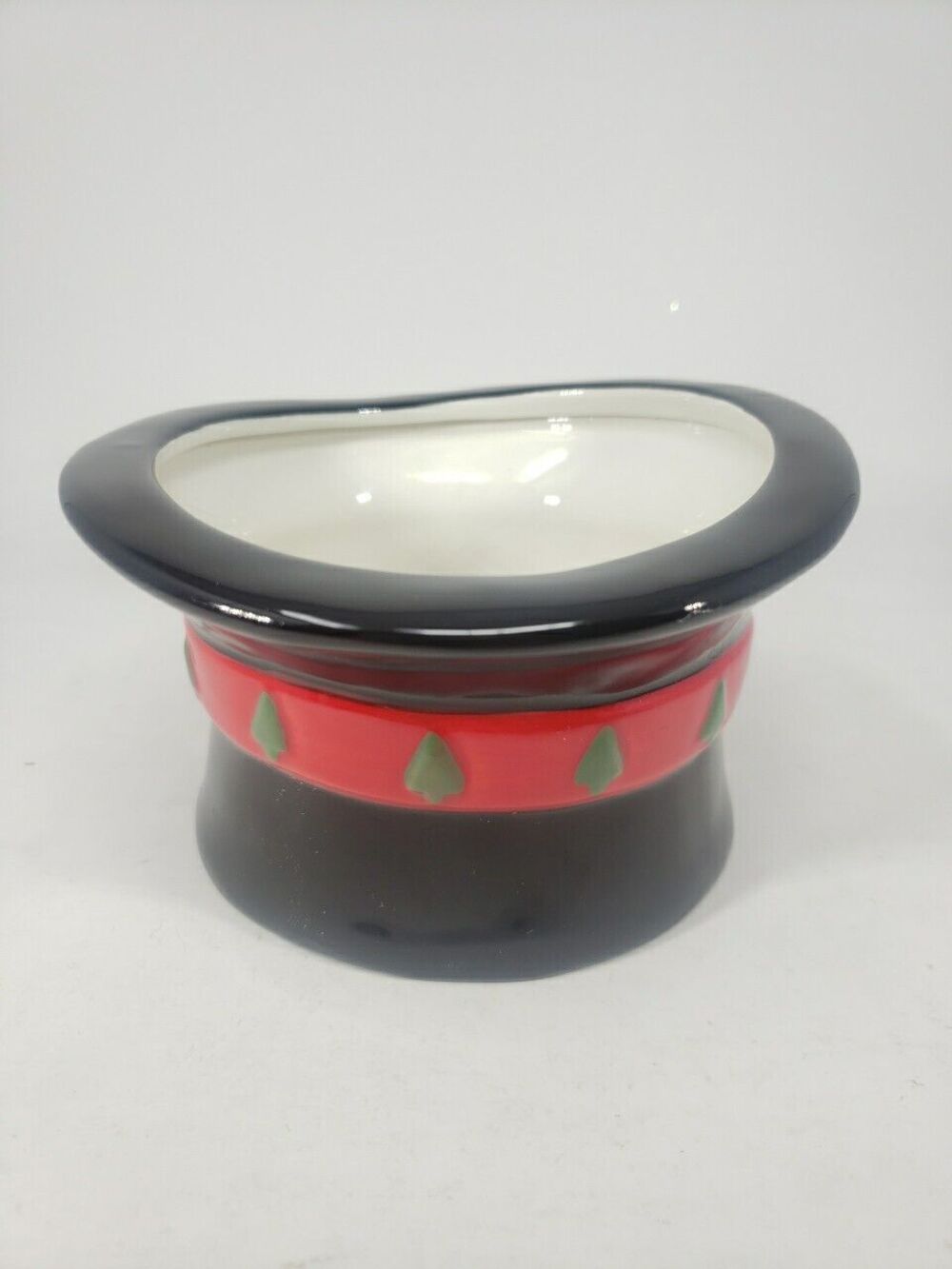 Harry and David Top Hat Candy Dish Bowl 2007 Trinket Christmas Frosty Snowman